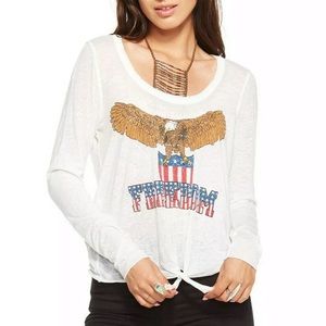 Chaser Freedom American Eagle Long Sleeve Thin Tee